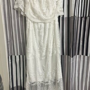 OFF THE SHOULDER WHITE LACE